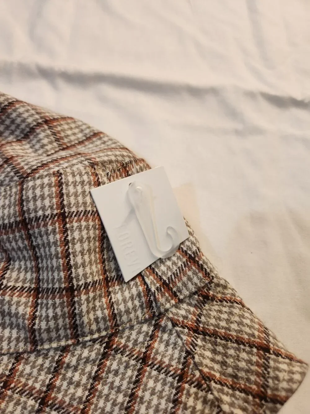 NWT Forever 21 Striped Bucket Hat Brown Tan White Unisex